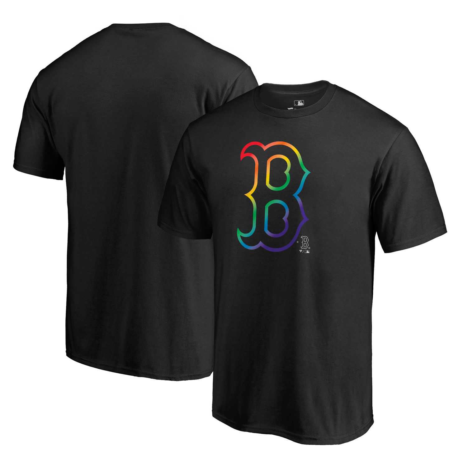 Boston Red Sox Fanatics Branded Black Big & Tall Pride T Shirt